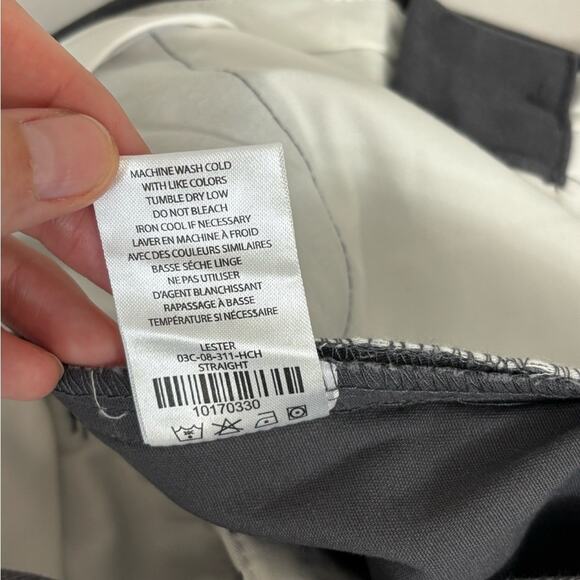 NWT Five Four Lester Straight Leg Chinos in Gray - Size 33 - Picture 8 of 9